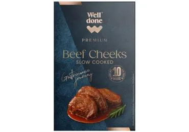Lēni vārīti liellopu gaļas vaigi WELL DONE PREMIUM 450g