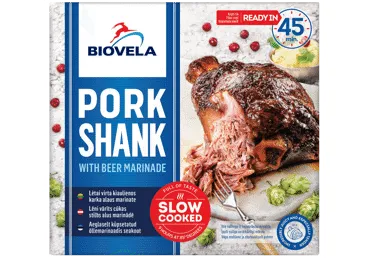 Lēni vārīts cūkas stilbs alus marinādē BIOVELA kg