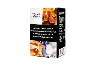 Lielkristālu karameļu cukurs DAN SUKKER, 500g