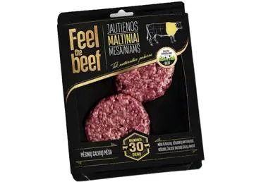 Liellopa gaļas burgeri FEEL THE BEEF Dry Aged 250g