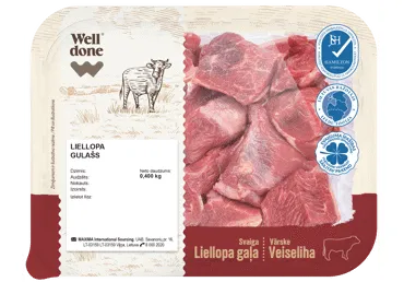 Liellopa gulašs WELL DONE 400g