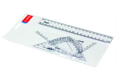 Lineālu komplekts GRAFIA PLUS 4gab.