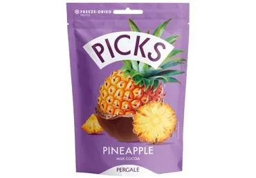Liofilizēti ananasi kakao glazūrā PICKS 90g