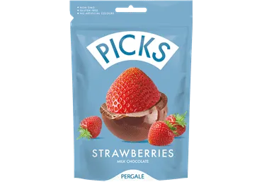 Liofilizēt.zemenes kakao glaz.PICKS 90g