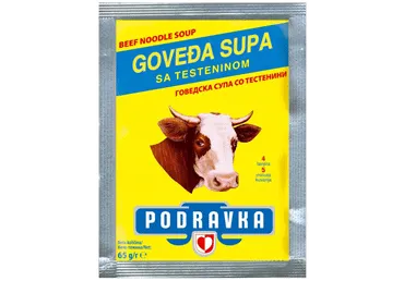 Zupa liellopu gaļas ar nūdelēm Podravka 65g