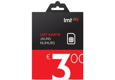 LMT KARTE starta komplekts EUR 3,00