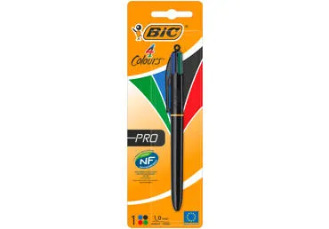 Lodīšu pildspalva BIC 4 krāsas,melna