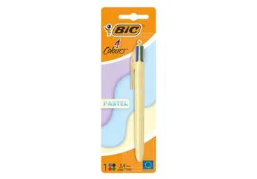 Lodīšu pildspalva BIC 4 pasteļtoņi