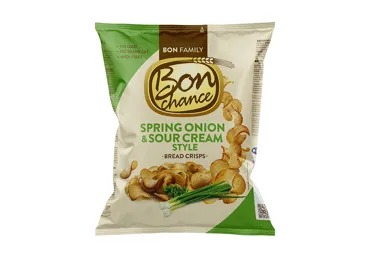 Maizes čipsi Bon Chance ar krējuma garšu un lok. 120g