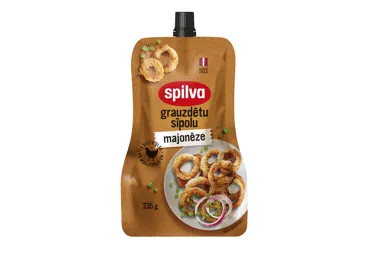 Majonēze SPILVA graudzētu sīpolu 250ml stāvpaka