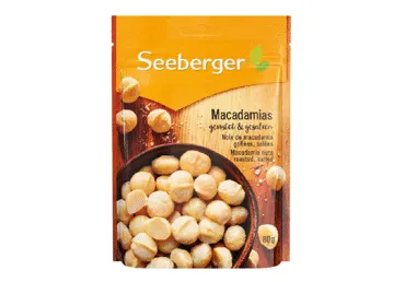 Makadāmijas rieksti sālīti SEEBERGER 80g