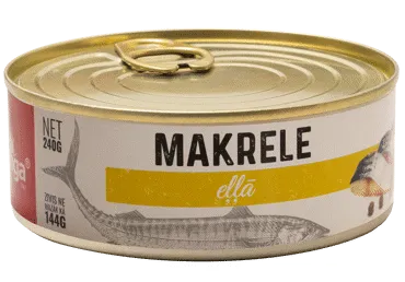 Konservi Makrele eļļā Banga 240g