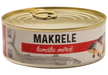 Makrele tomātu mērcē 240g/144g