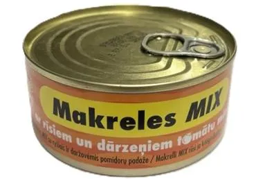 Makreles Mix ar rīsiem un dārzeņiem tomātu mērcē KAIJA 160g