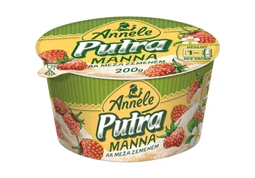 Mannas putra ANNELE ar meža zemenēm 6% 200g