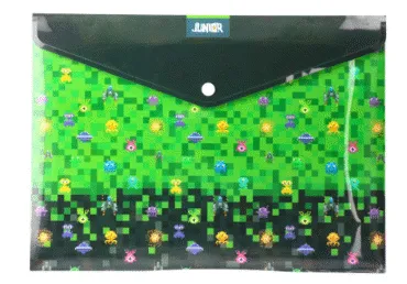 Mape-aploksne ar podziņu JUNIOR A4