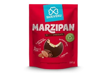 Marcipāns Skrīveru tumšajā šokolādē 150g