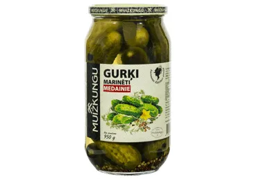 Gurķi marinēti medainie Muižkungu 1l/500g