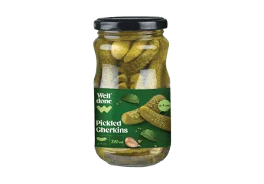 Marinēti gurķi WELL DONE 6-9cm 680g