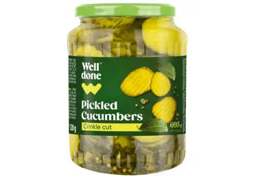 Marinēti gurķi WELL DONE griezti 695g