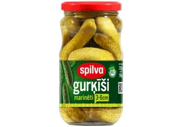 Marinēti gurķīši Spilva 3-6cm 330g/190g