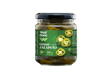 Marinēti Jalapeno pipari WELL DONE 210g