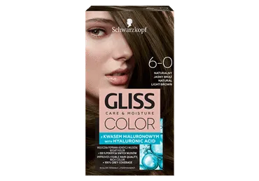 Matu krāsa Gliss Color 6-0 gaiši brūns