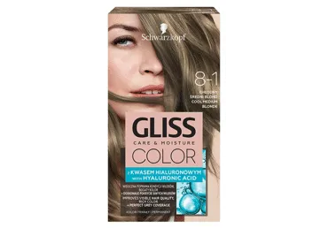 Matu krāsa Gliss Color 8-1 vidēji blonds