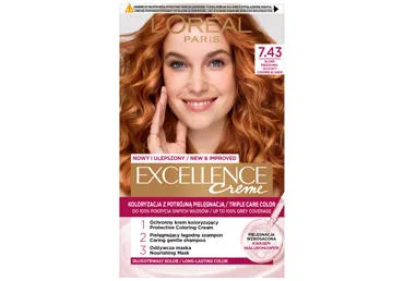 Matu krāsa L'OREAL EXCELLENCE 7.43