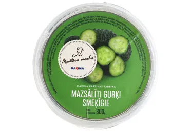 Mazsālīti gurķi Smeķīgie MM 600g
