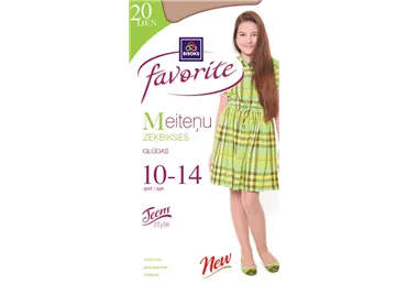 Meiteņu zeķbikses FAVORITE 20 51101 bianco 10-14 gadiem