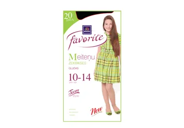 Meiteņu zeķbikses FAVORITE 20 51101 nero 10-14