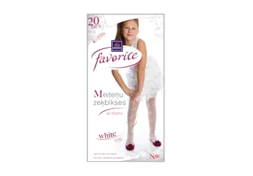 Meiteņu zeķbikses FAVORITE 20 51118 baltas 5/6