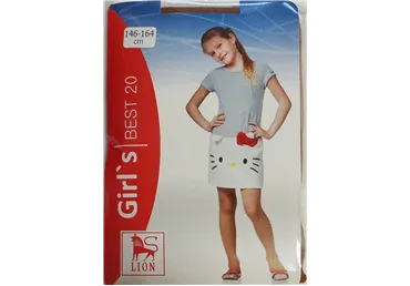 Meiteņu zeķbikses LION 5291 bēšas 146-164