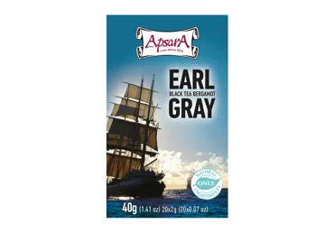 Melnā tēja APSARA Earl Grey 20x2g
