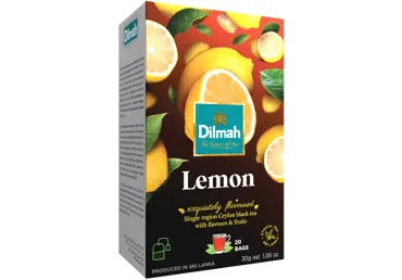 Melnā tēja DILMAH citronu 20x1,5g