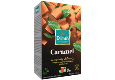 Melnā tēja Dilmah karameļu 20x1,5g