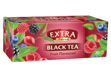 Melnā tēja EXTRA LINE ar augļu garšu 20x1,5g