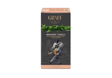 Melnā tēja GRAFF Bergamot&Van. 20x1,5g