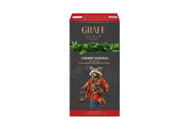 Melnā tēja GRAFF Cherry Samurai 20x1.5g
