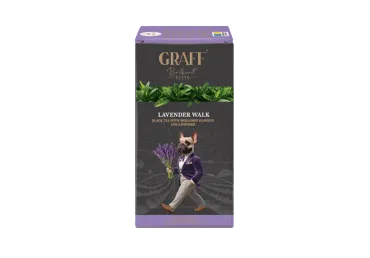 Melnā tēja GRAFF Lavender Walk 20x1,5g