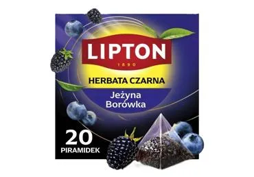 Melnā tēja LIPTON Blue Fruits 20x1,7g