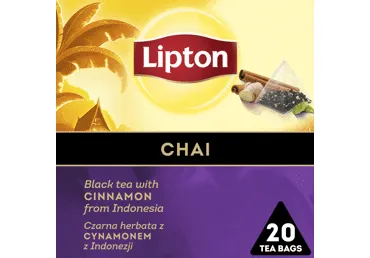 Melnā tēja LIPTON Chai 20x1.7g