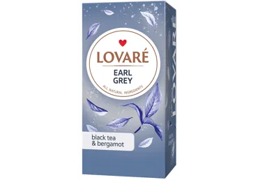 Melnā tēja LOVARE Earl Grey 24x2g