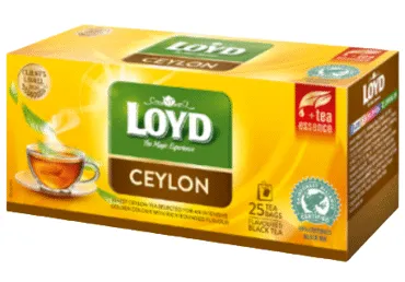 Aromatizēta melnā tēja LOYD Ceylon, 25x2g