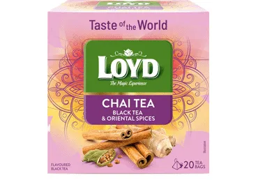 Melnā tēja LOYD Chai ar garšvielām 20x1,8g