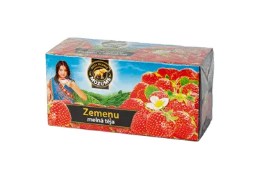 Melnā tēja MOŽUMS zemeņu 20x1.5g