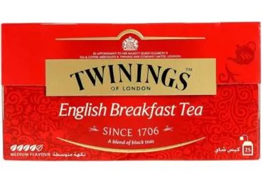 Melnā tēja TWININGS English Breakfast 25x2g