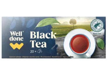 Melnā tēja WELL DONE  20x1.75g