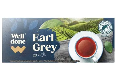 Melnā tēja WELL DONE Earl Grey 20x1,75g